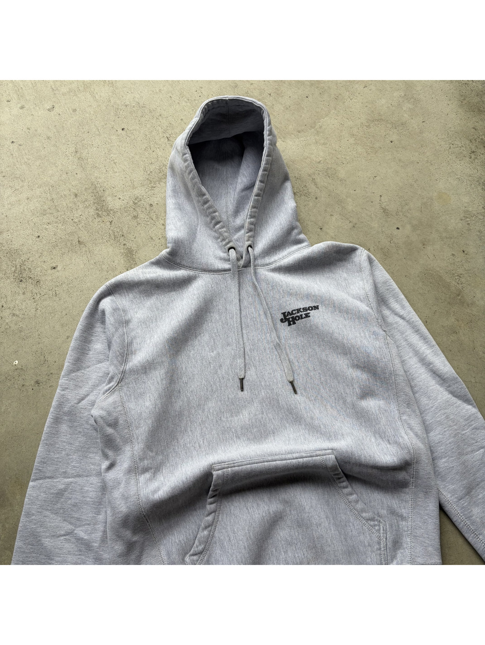 Jackson Hole Gray Hooded Sweatshirt Hoodie Size Small